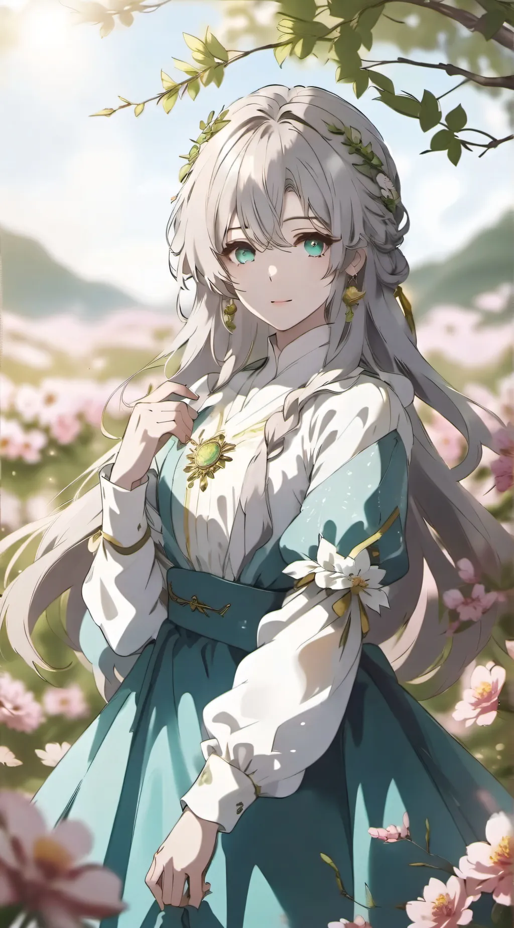 ai character: lilla background