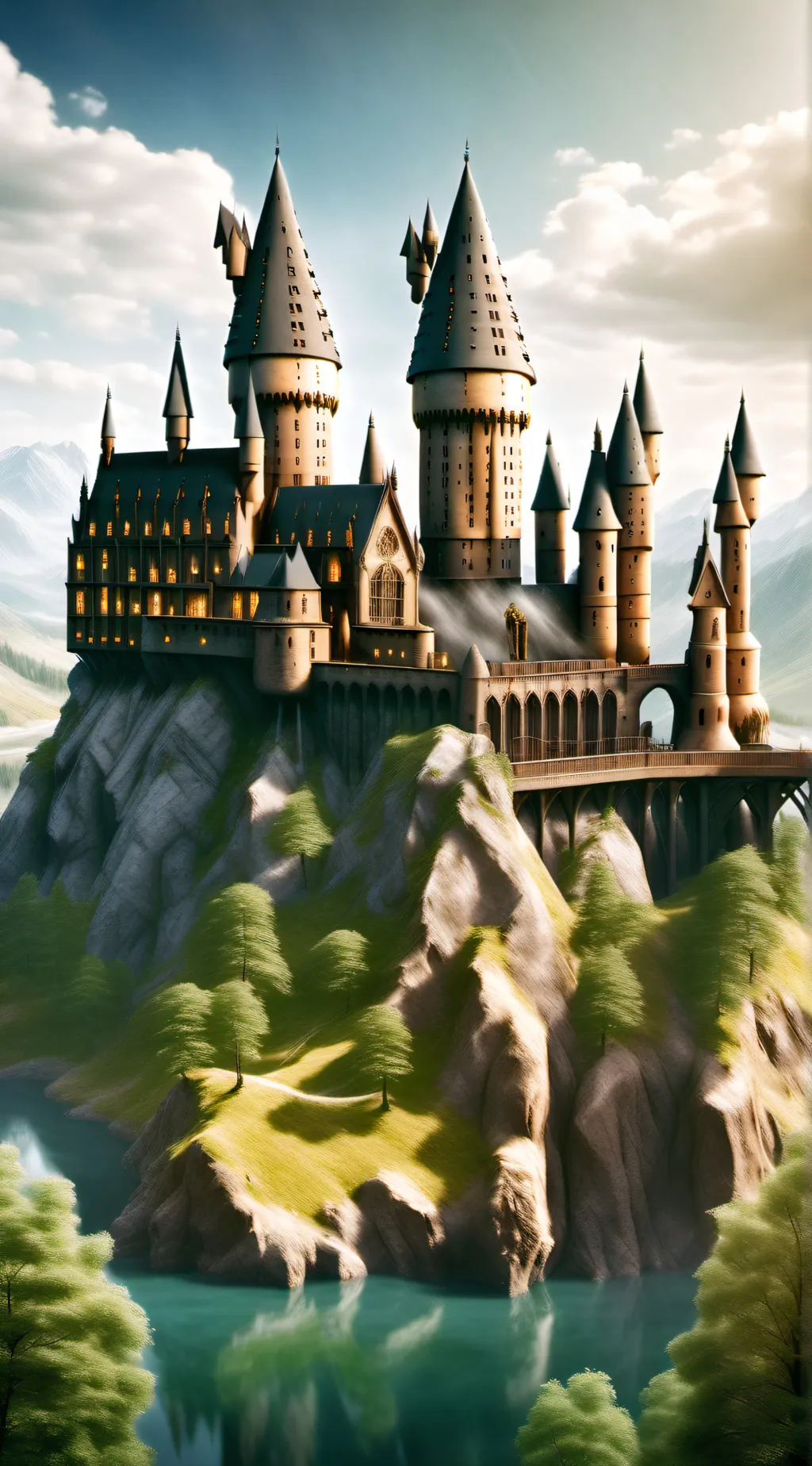 ai character: Hogwarts  background
