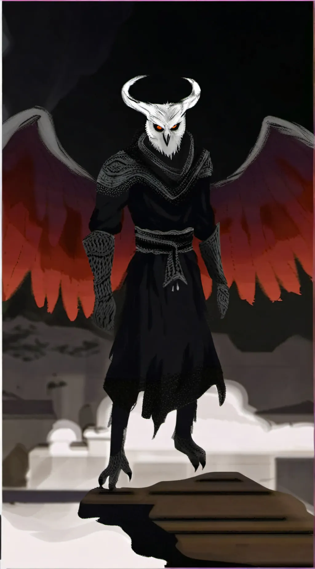 ai character: Stolas  background