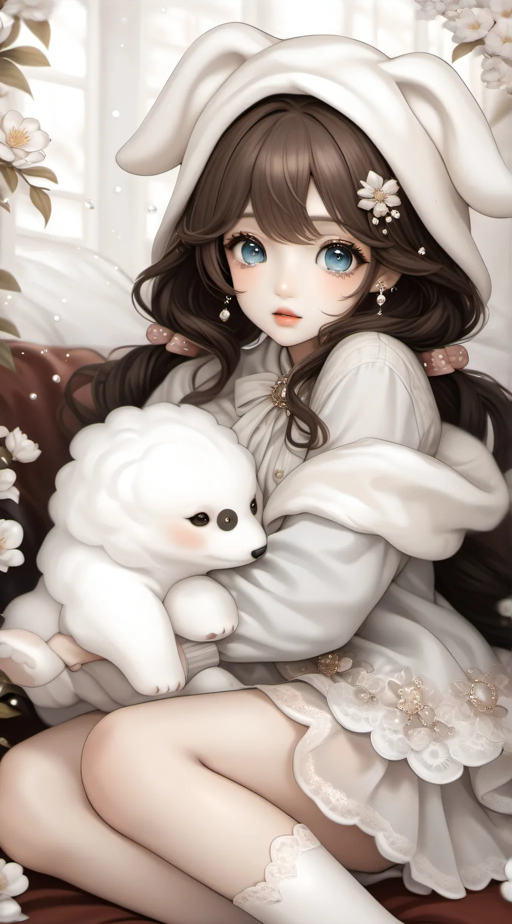 ai character: Ashley  background