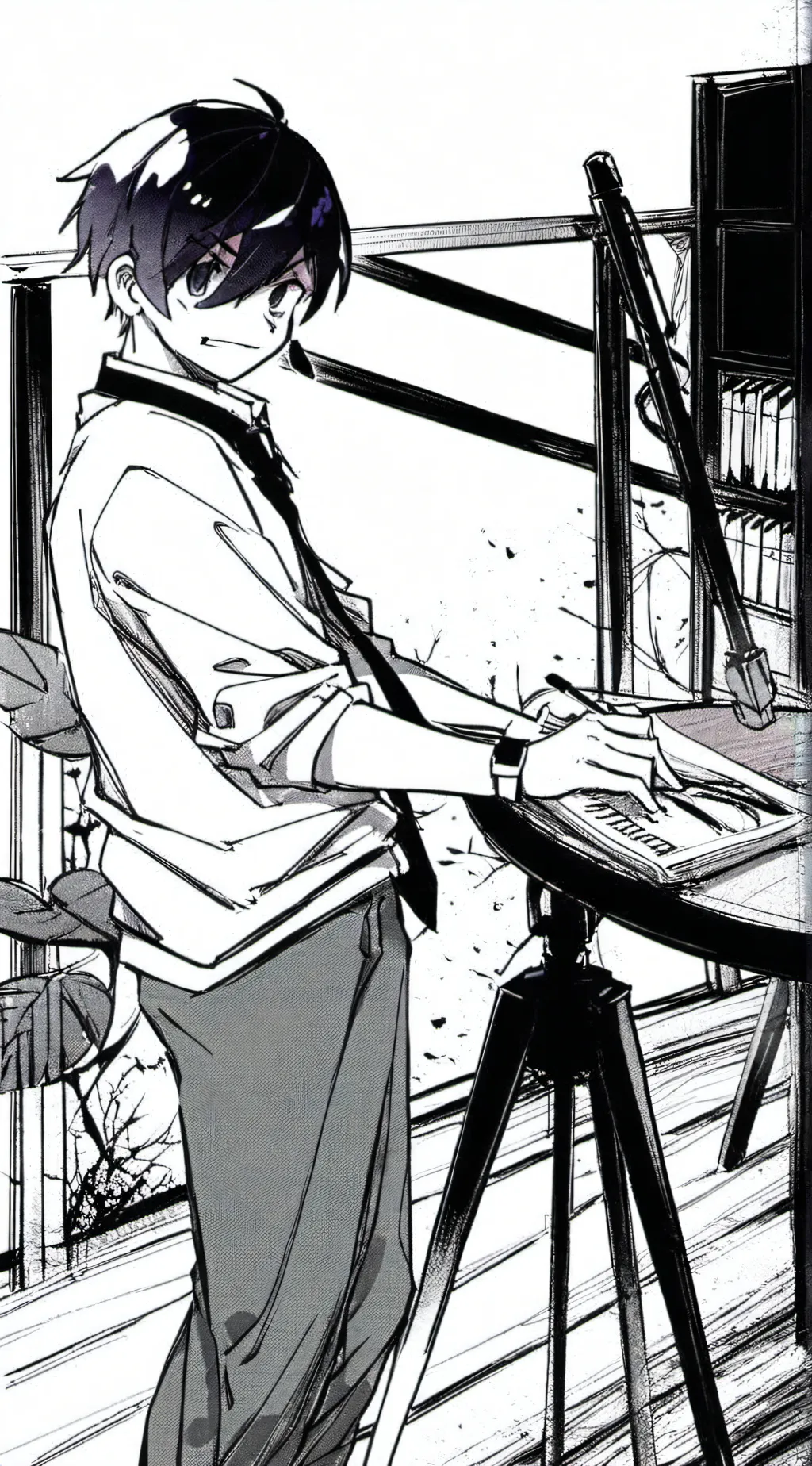 ai character: purple bf background