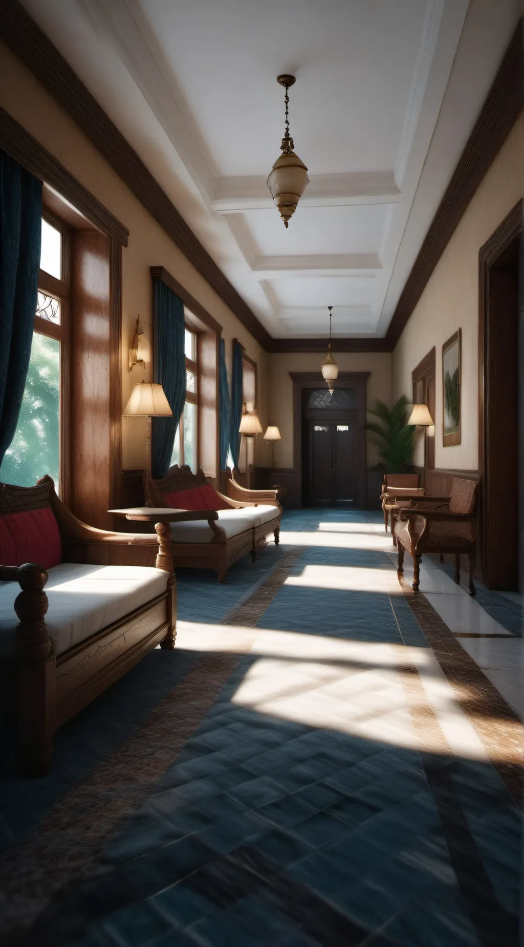 ai character: HH Horror background