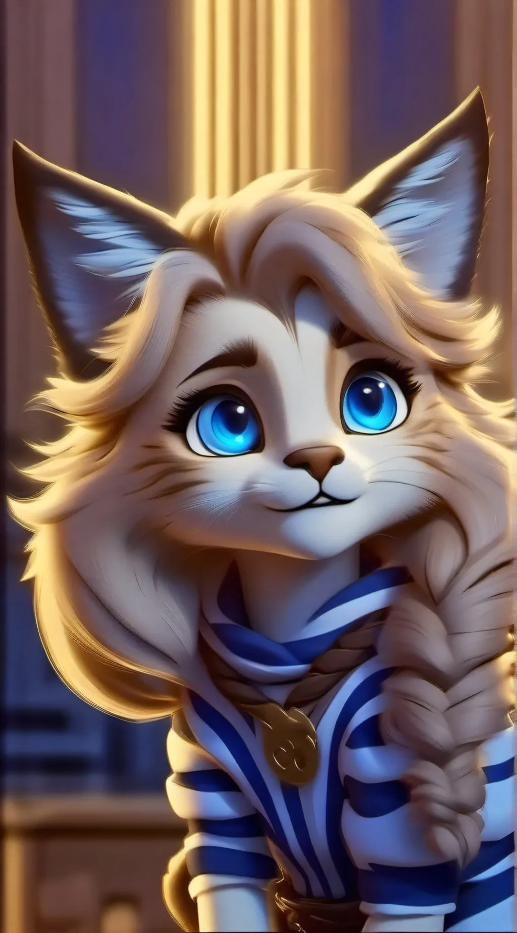 ai character: Samantha the Kitty background