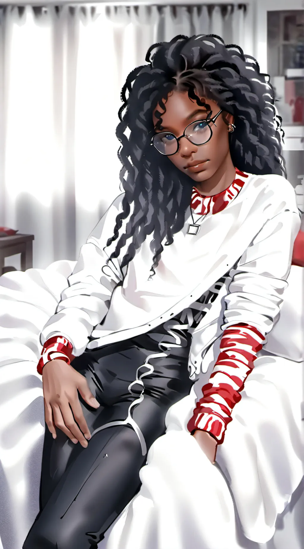 ai character: Ebony background