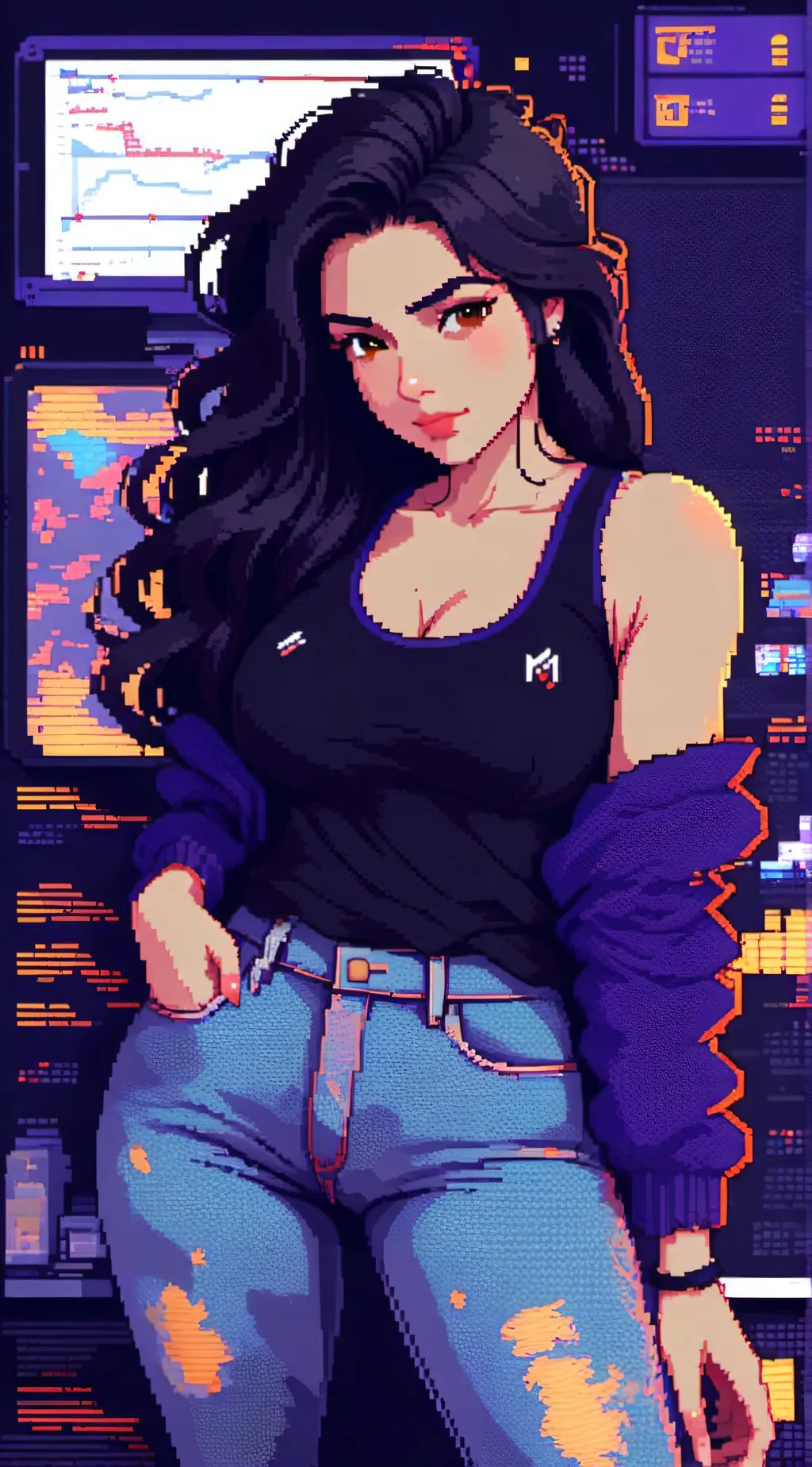 ai character: Aria background