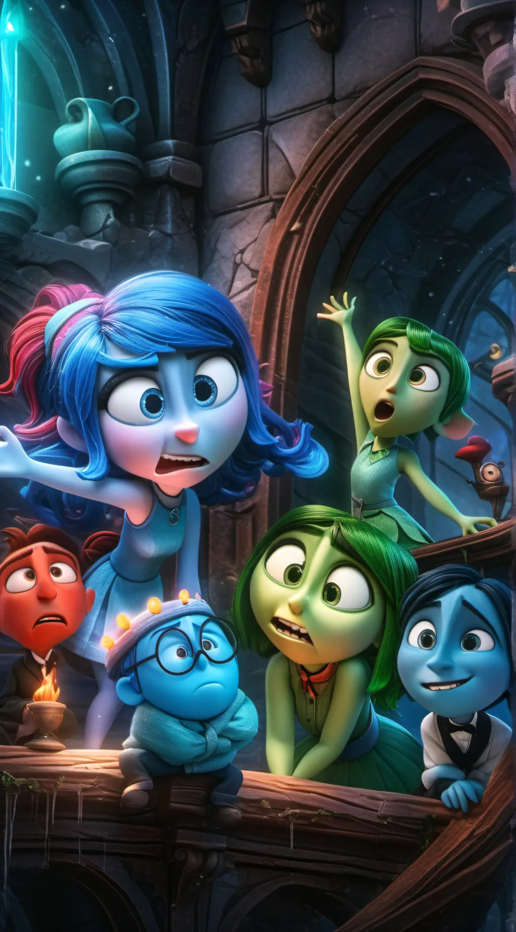 ai character: inside out 2  background