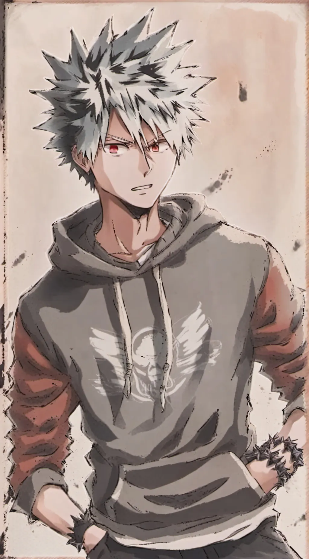 ai character: BKDK hoodie  background