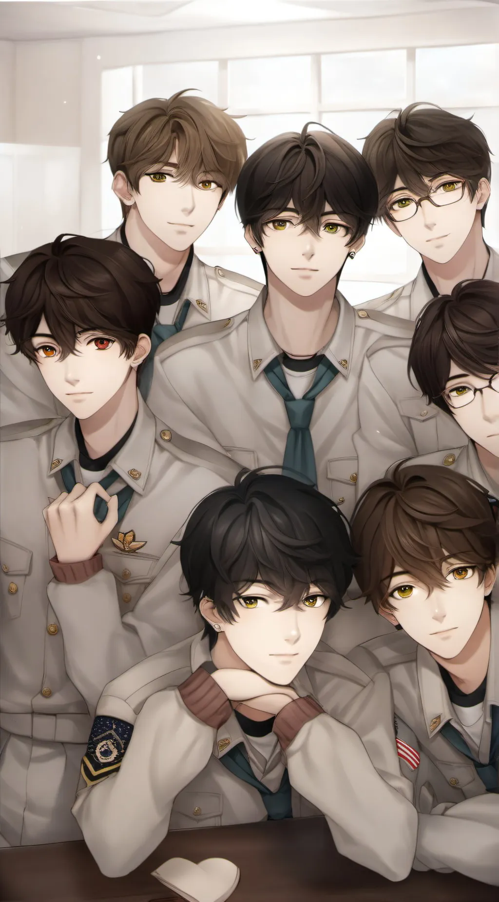 ai character: Red dawn  background