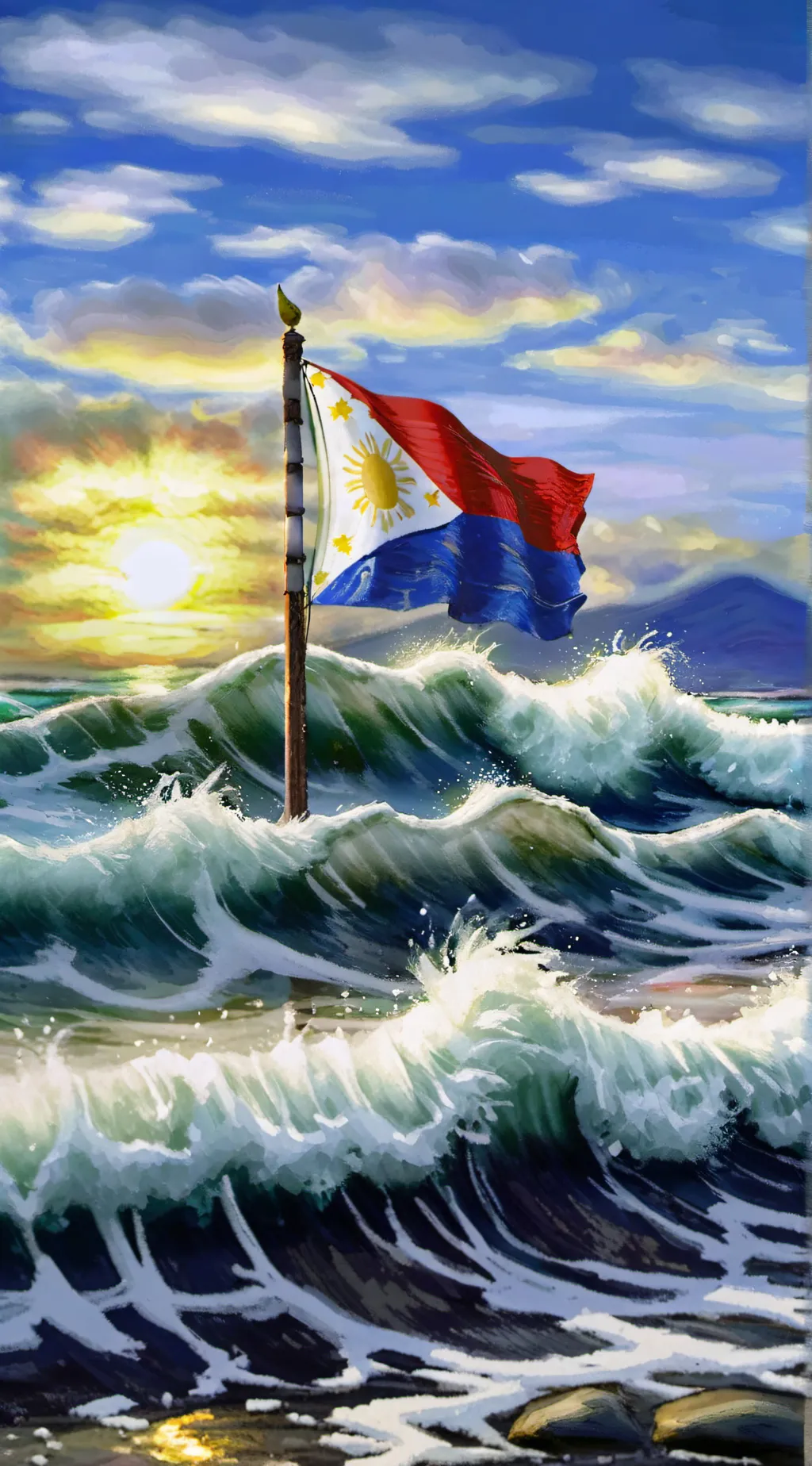 ai character: Philippines  background