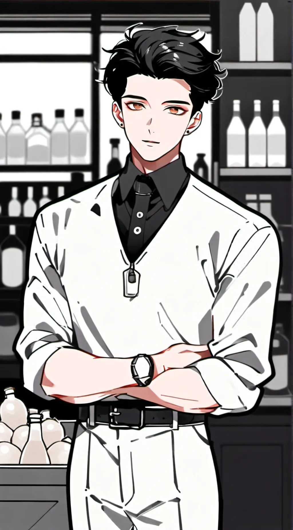 ai character: Franciss (milkman  background