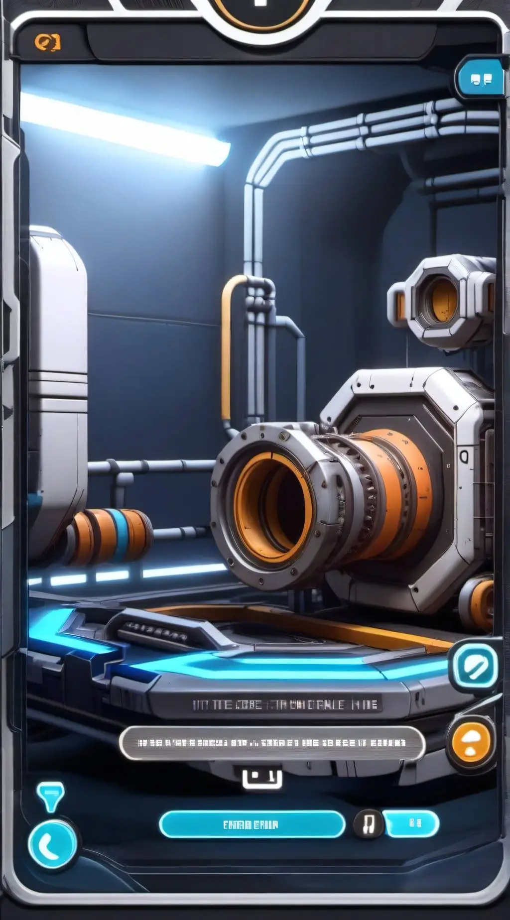 ai character: robot  background