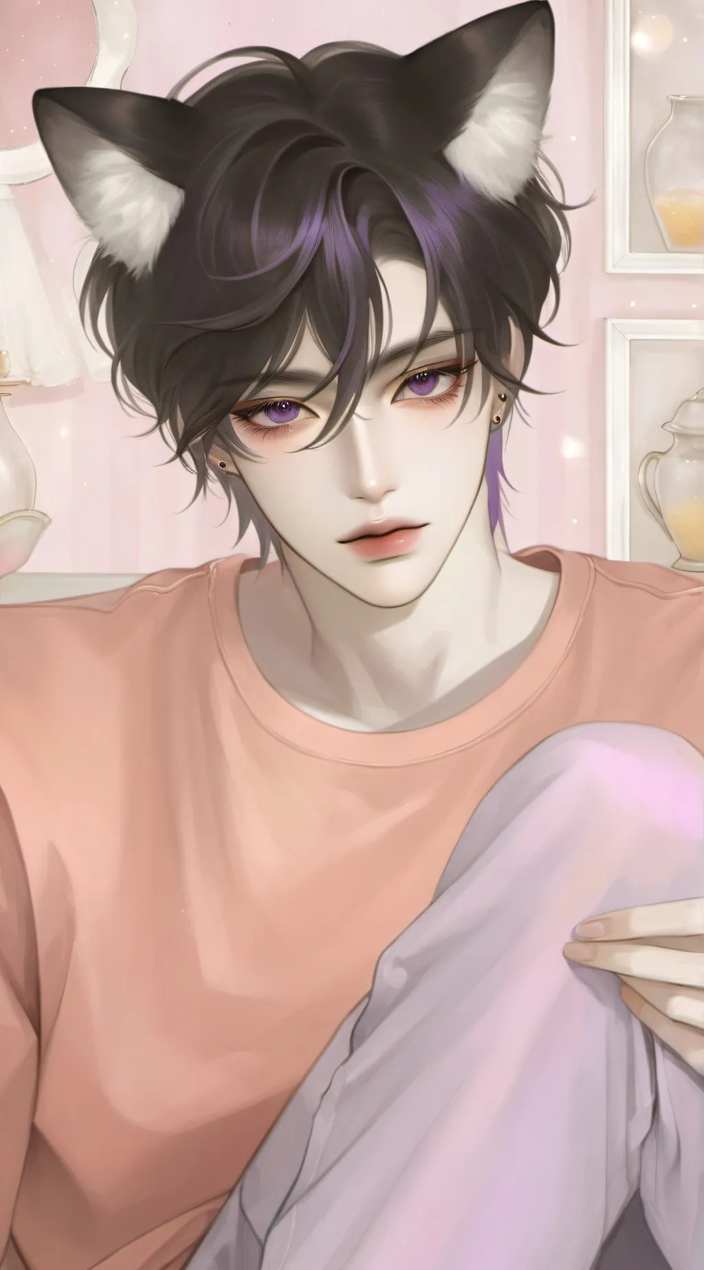 ai character: Lucas Yu.  background