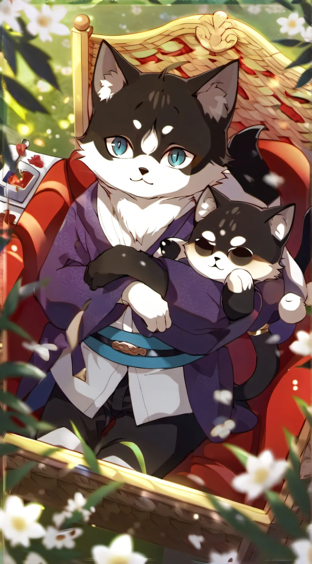 ai character: catnap background