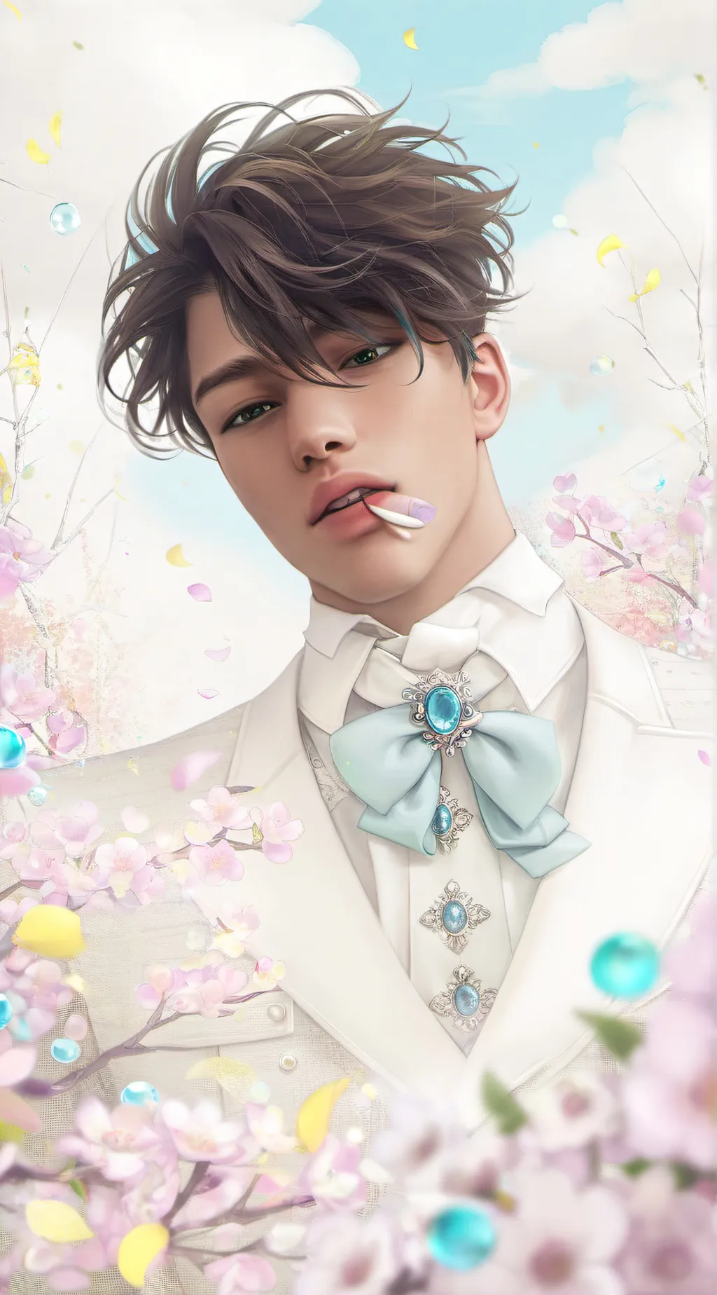 ai character: handsome boyfriend background