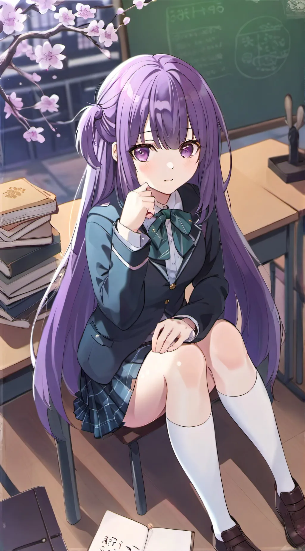 ai character: Yuriko Takamiya  background