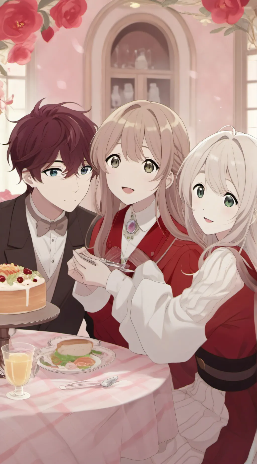 ai character: Amelia,Dan,Kay background