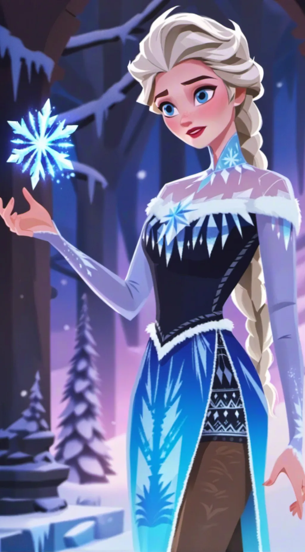 ai character: Elsa  background