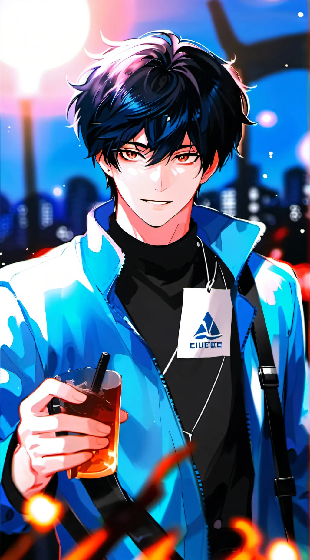 ai character: Star ⭐️  background