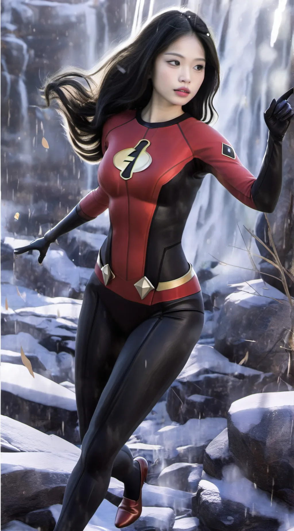 ai character: Jennie Kim Parr background