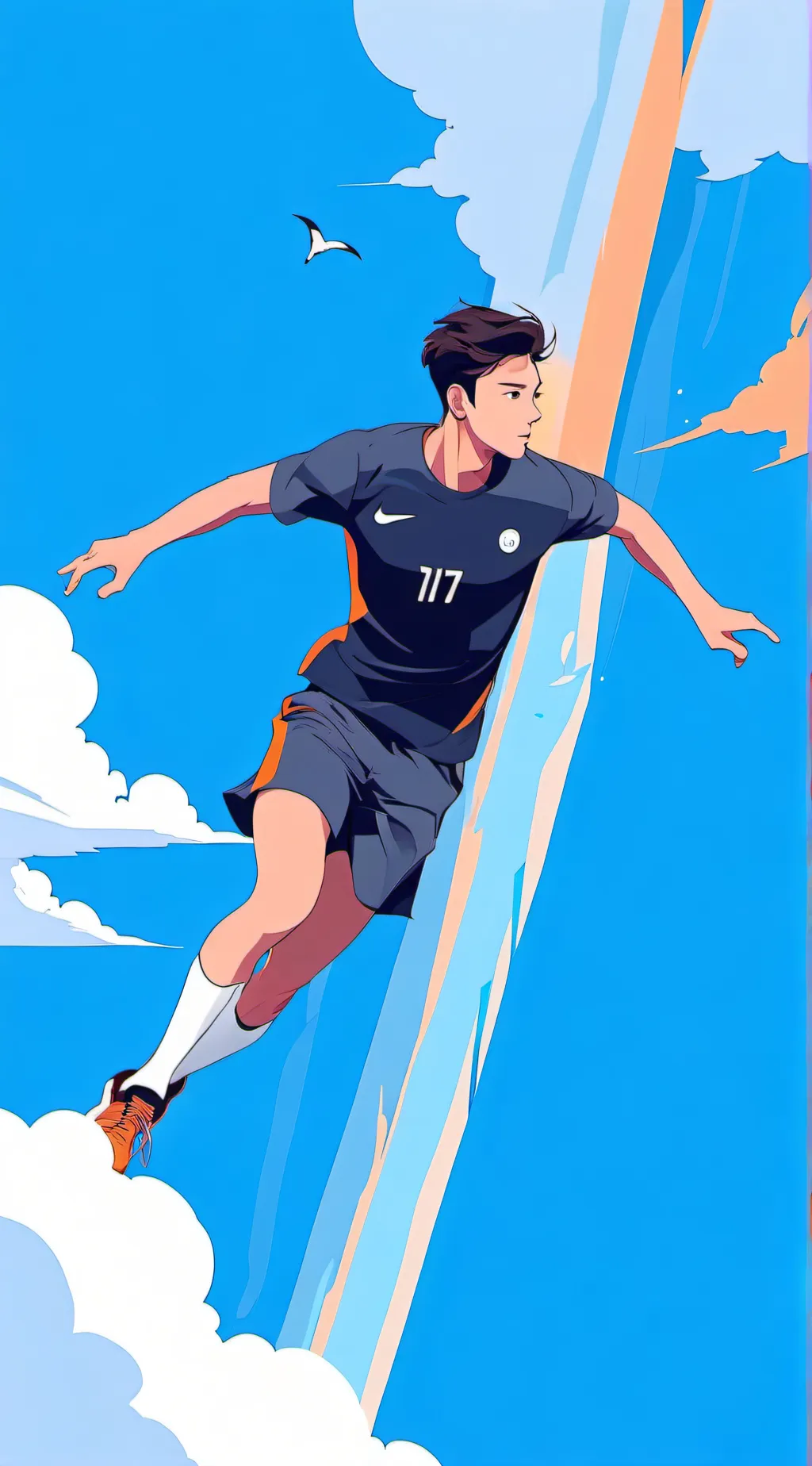 ai character: vector background