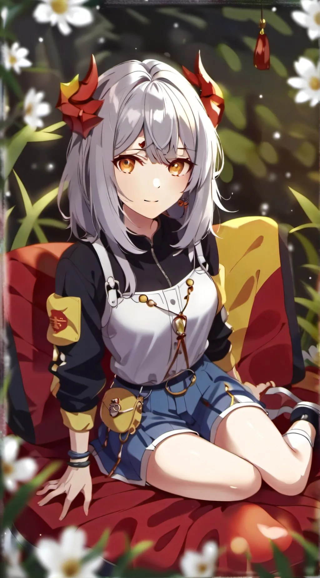 ai character: Homeless girl  background