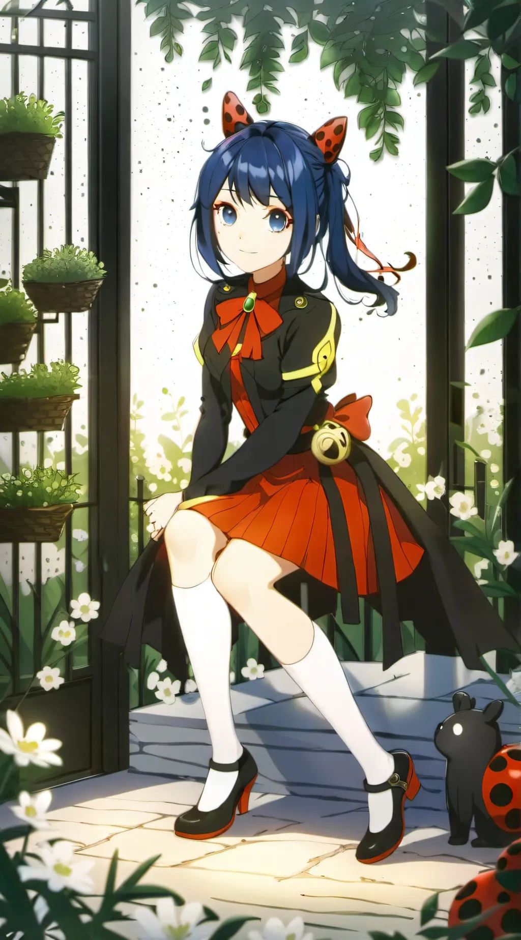 ai character: Marinette  background