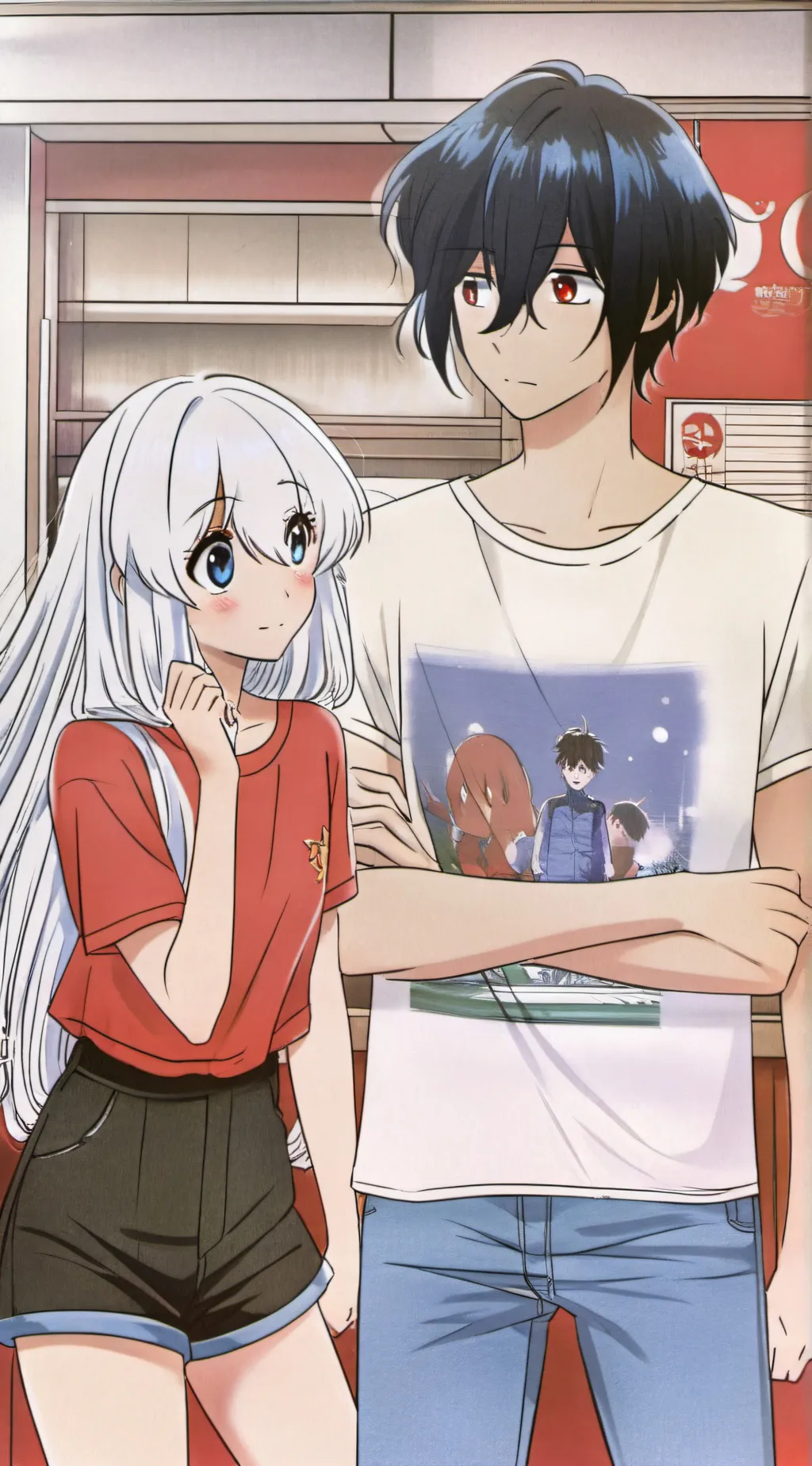 ai character: max and lily  background