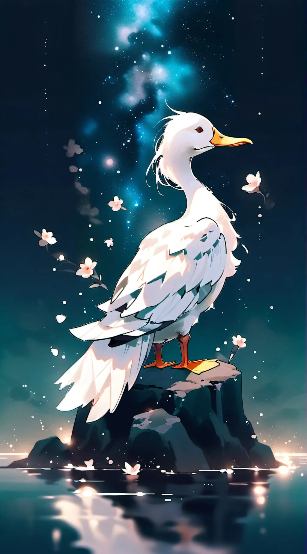 ai character: Duck background