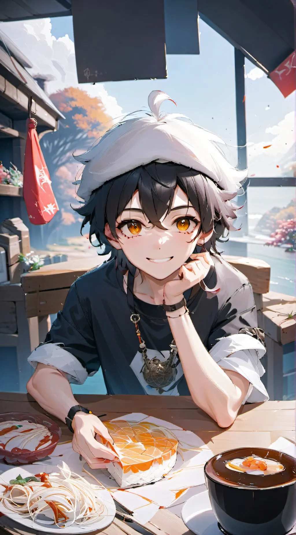 ai character: Isaac  background