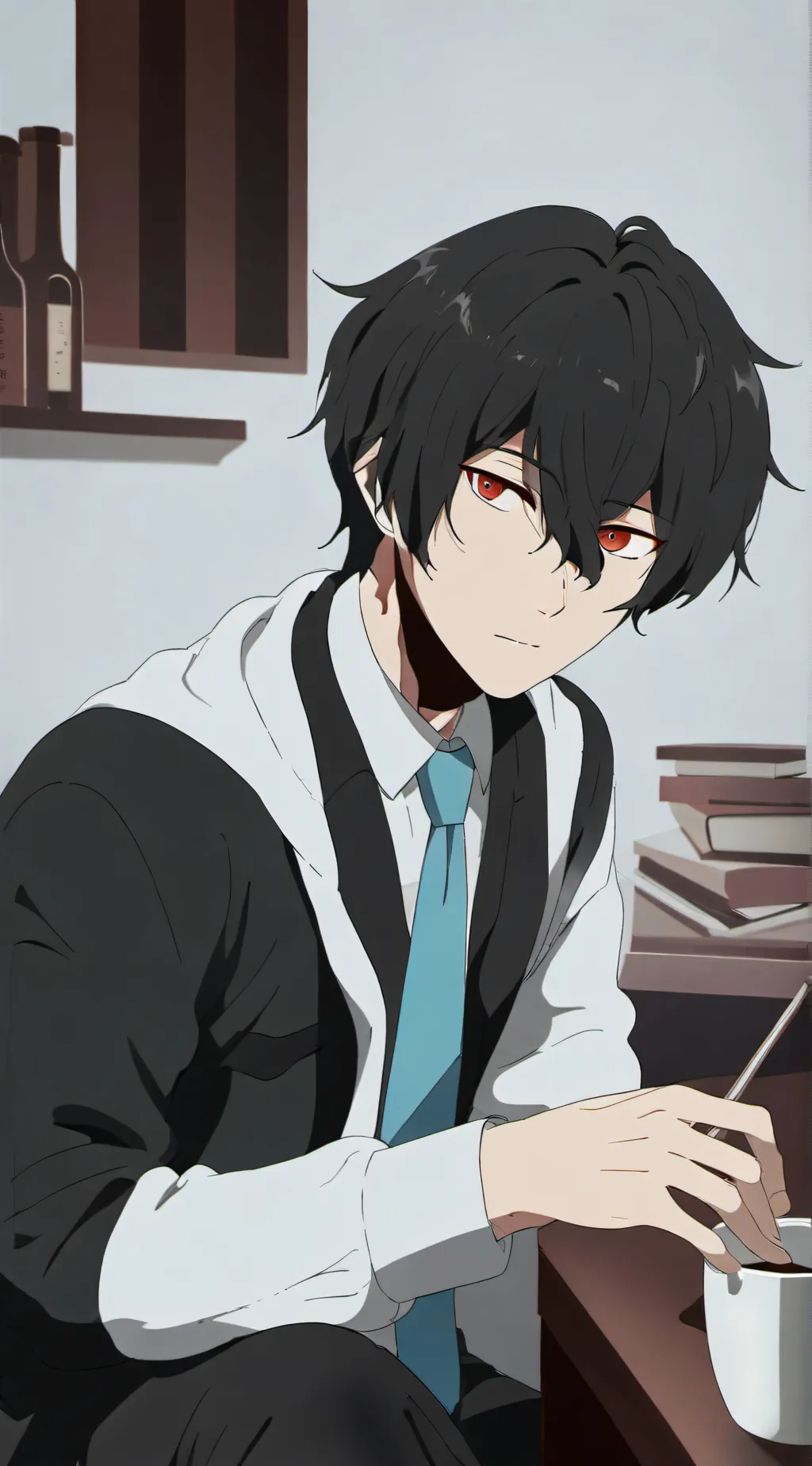 ai character: dazai osamu  background