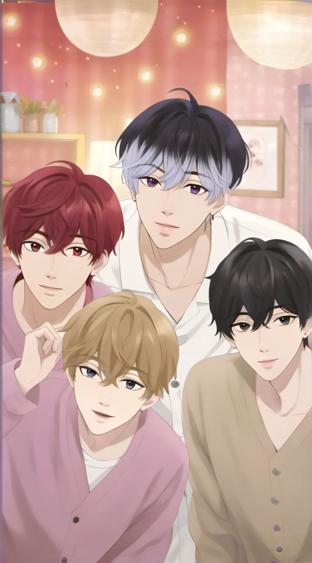 ai character: 4 Boys background