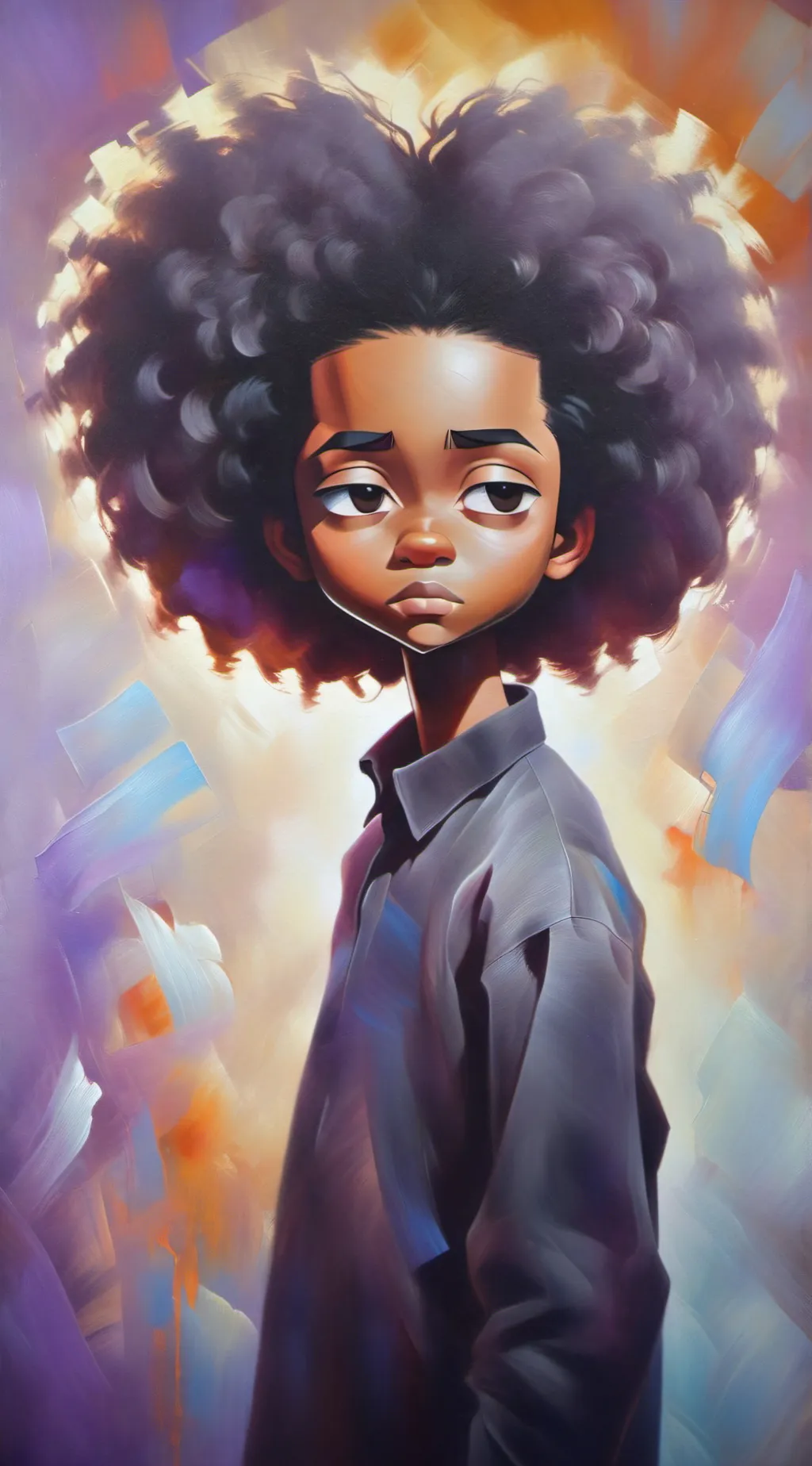 ai character: Huey background