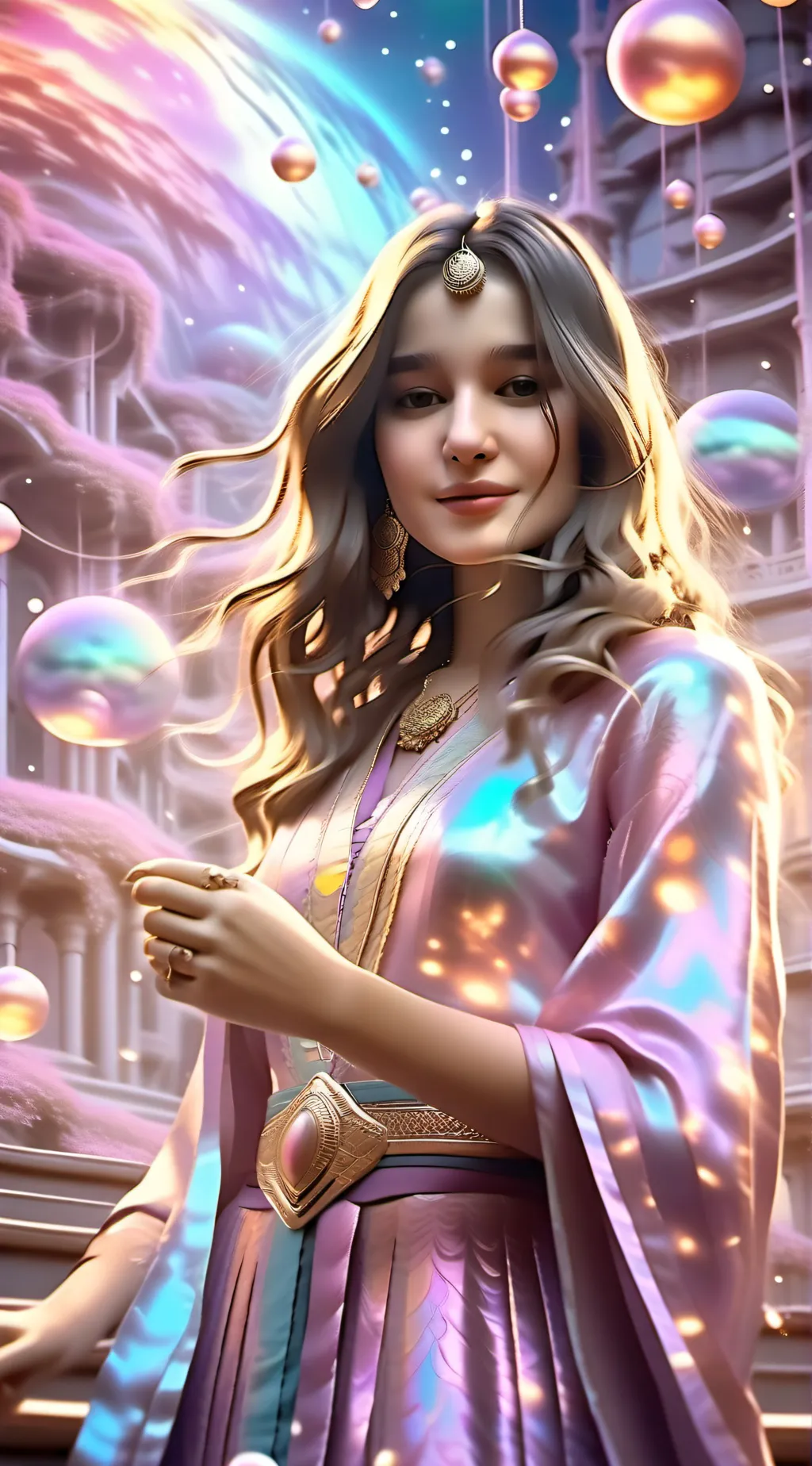 ai character: Evie  background