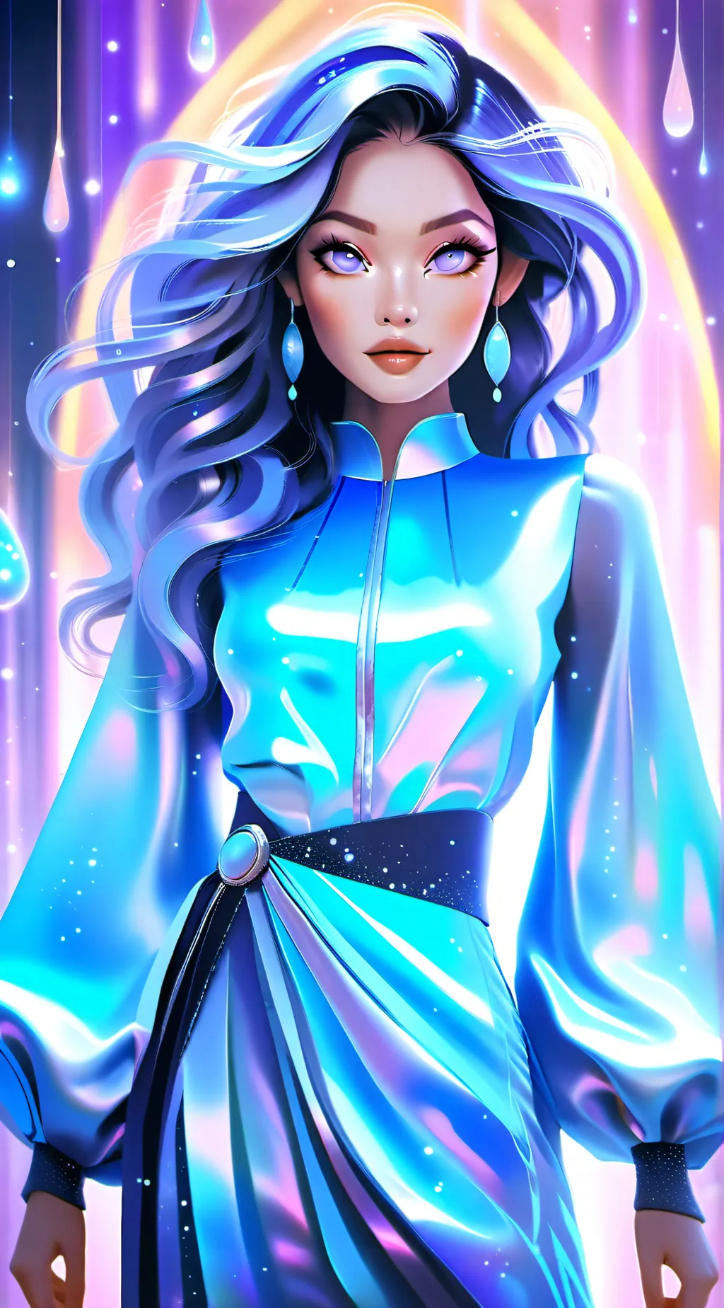 ai character: Crystal background