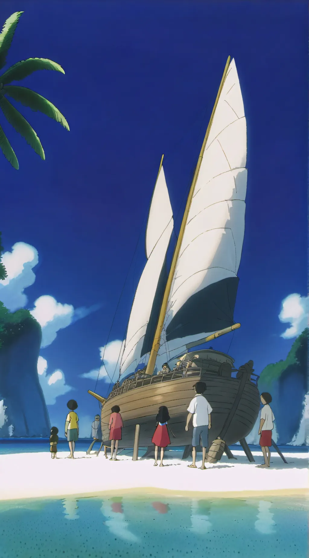 ai character: Class 1A Beach Day background