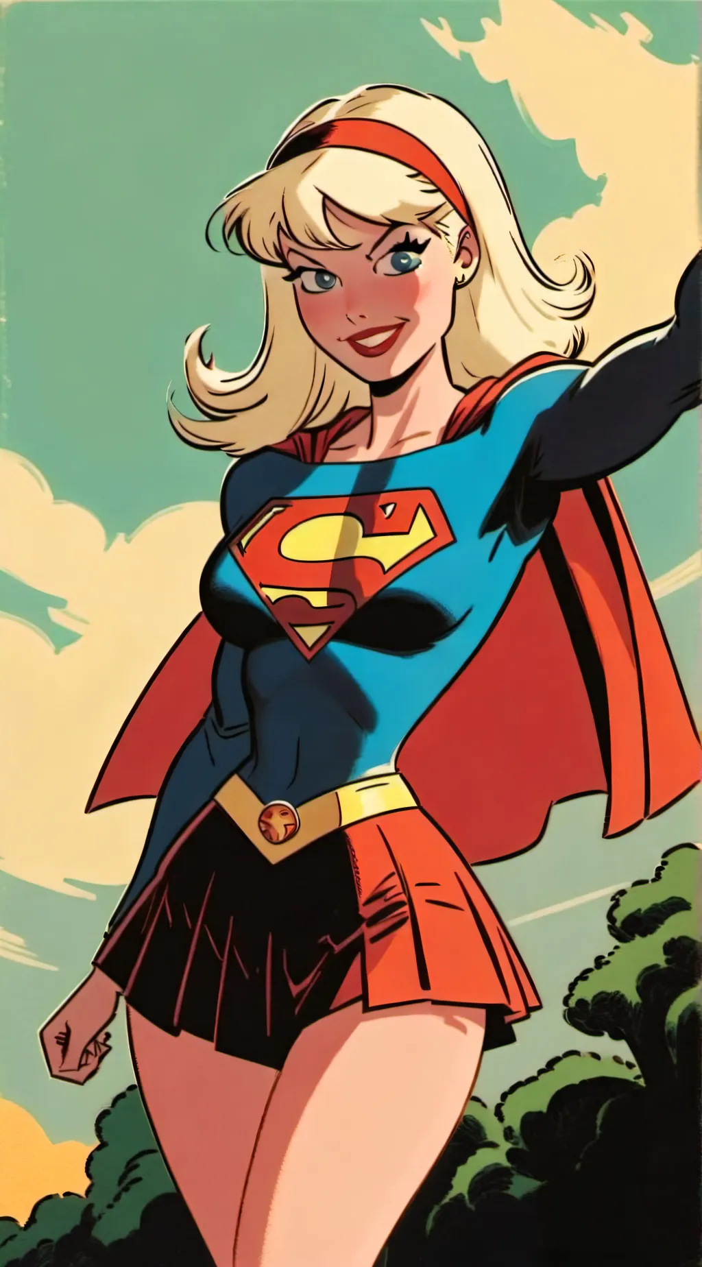 ai character: Supergirl  background