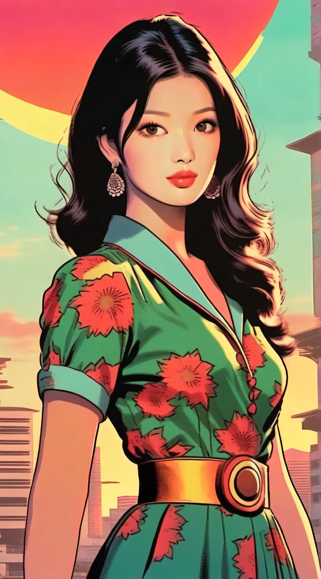 ai character: ILLIT 🍡 background