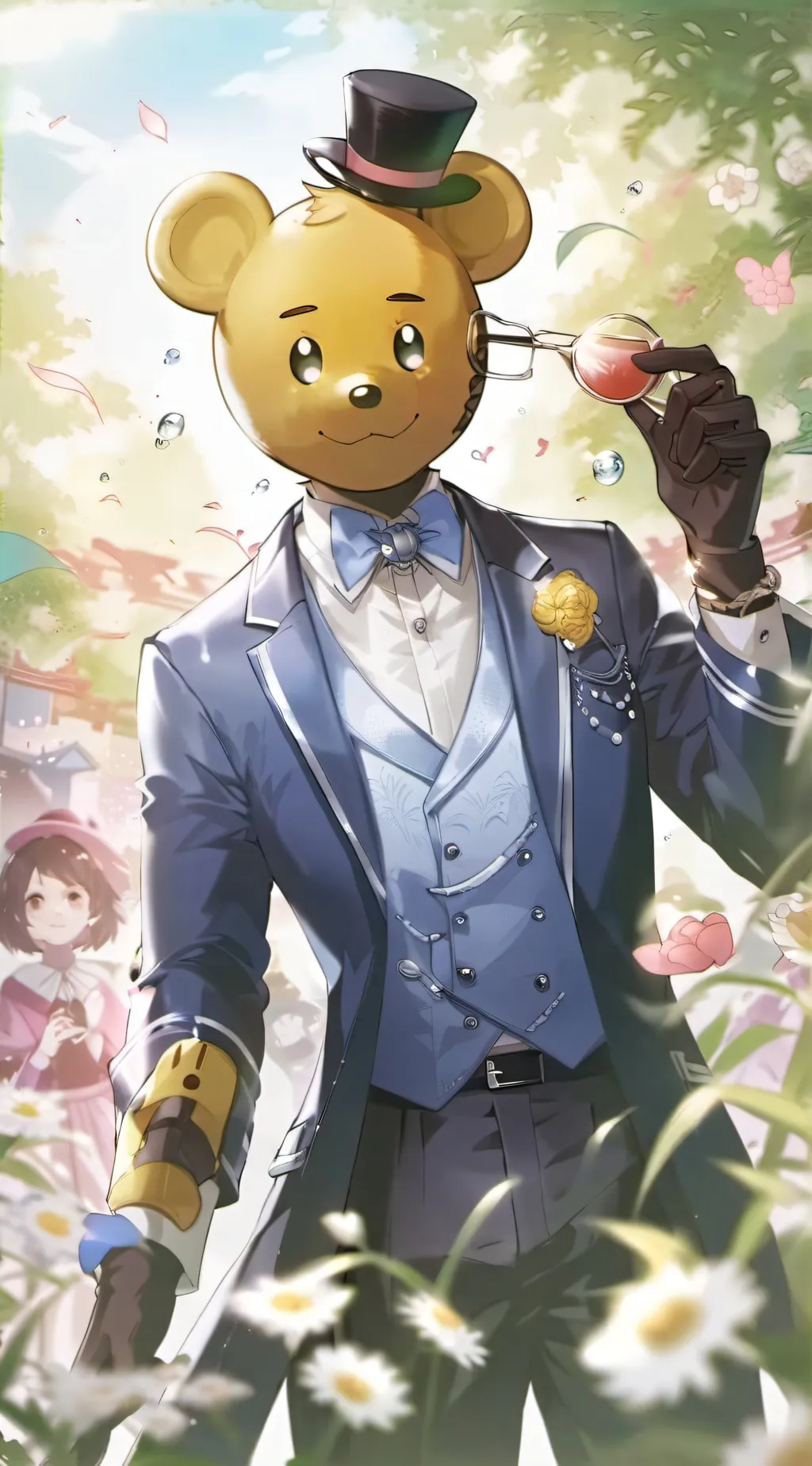 ai character: random background