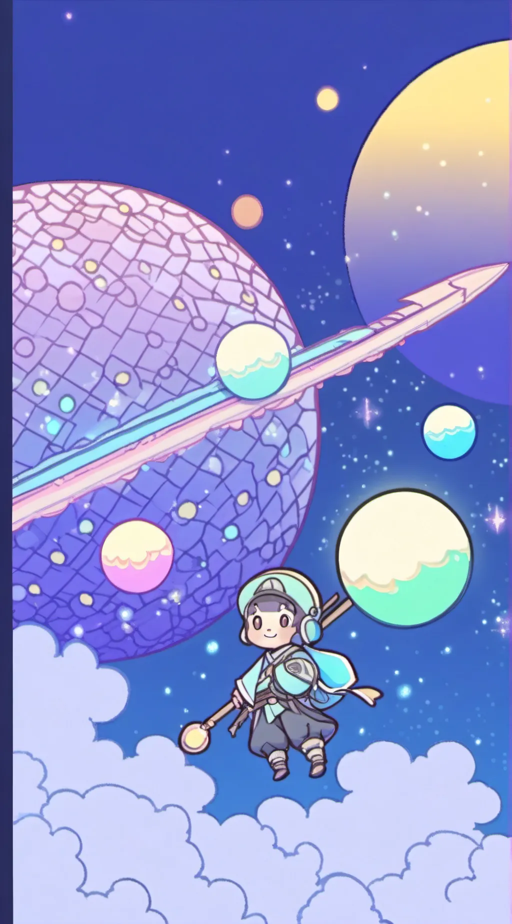 ai character: Solarballs part120 background