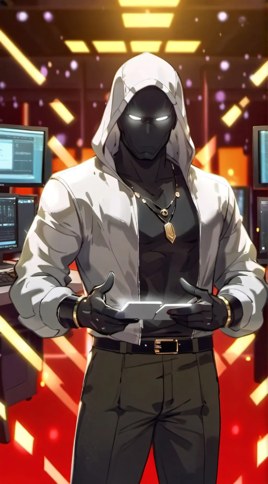 ai character: Hacker background