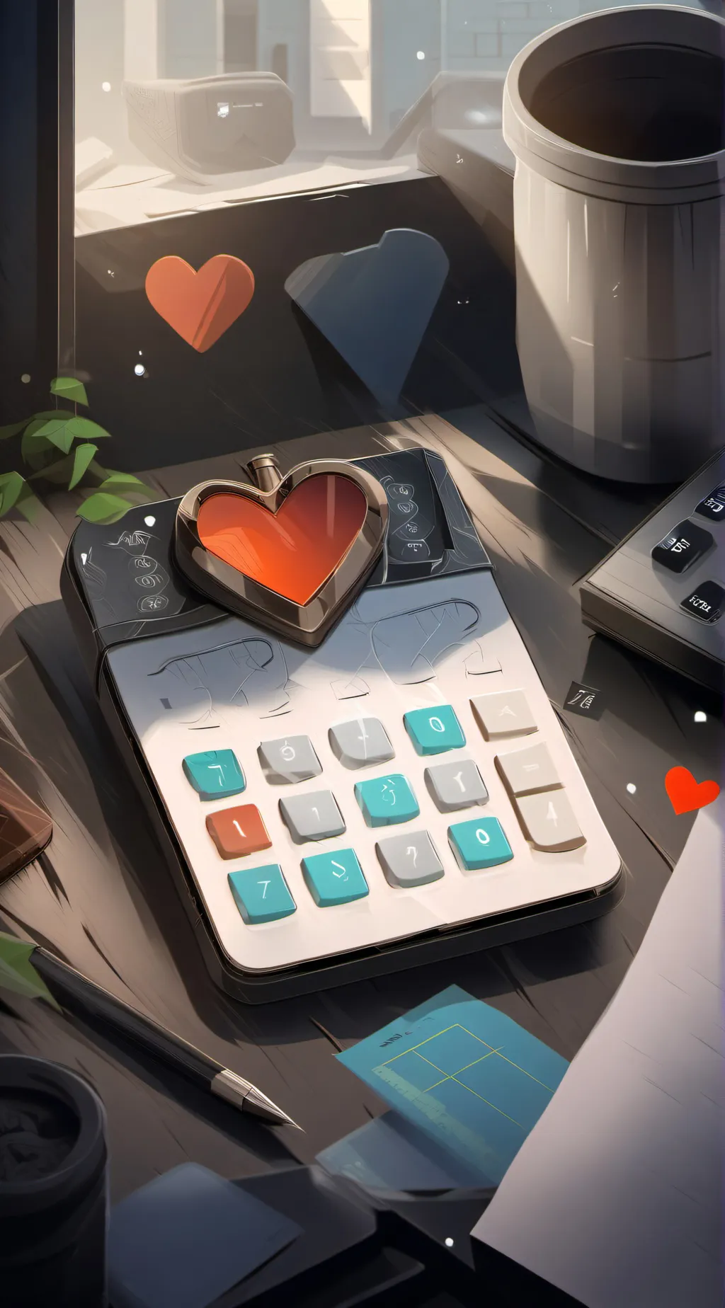 ai character: Love calculator  background
