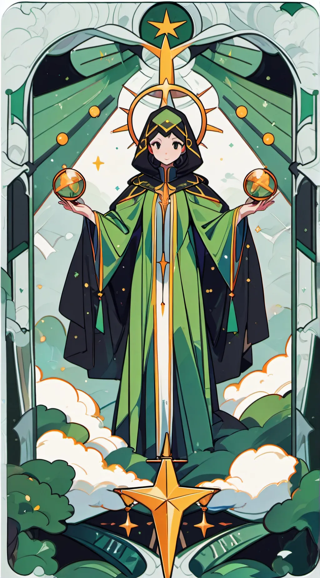 ai character: Hi background