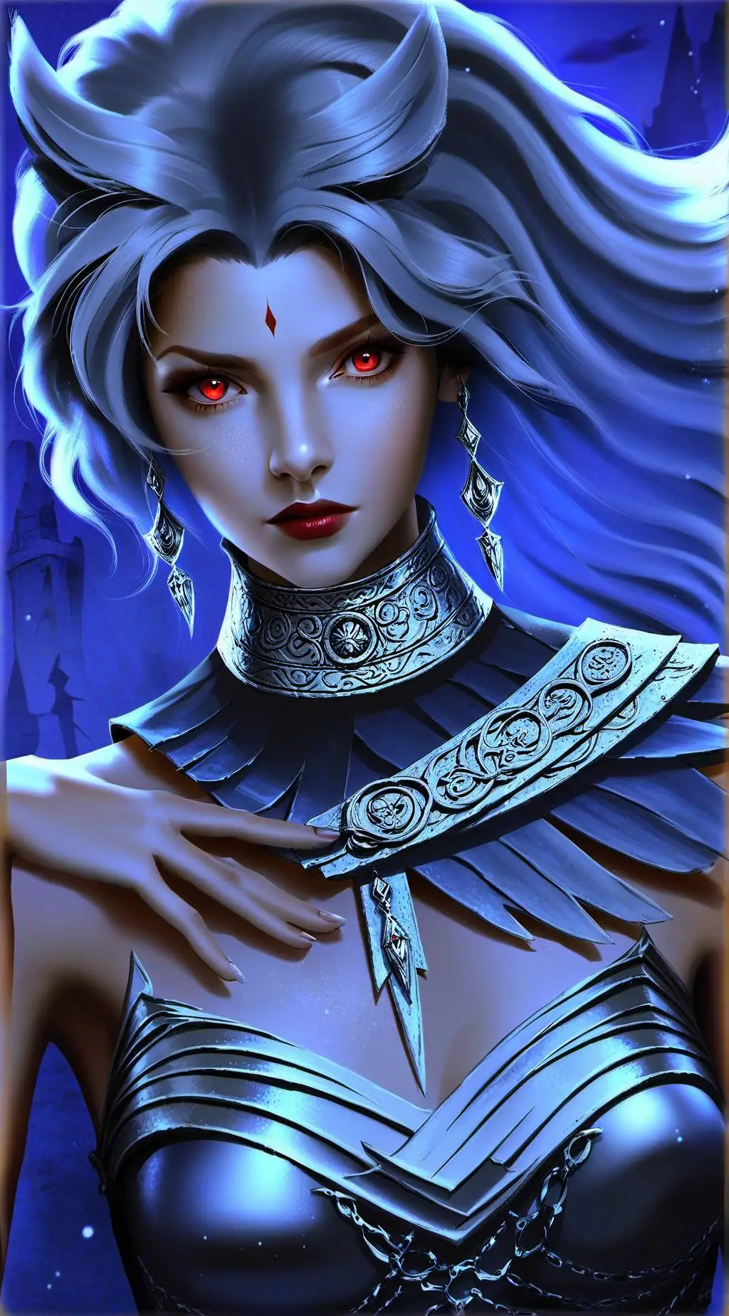 ai character: Silver background