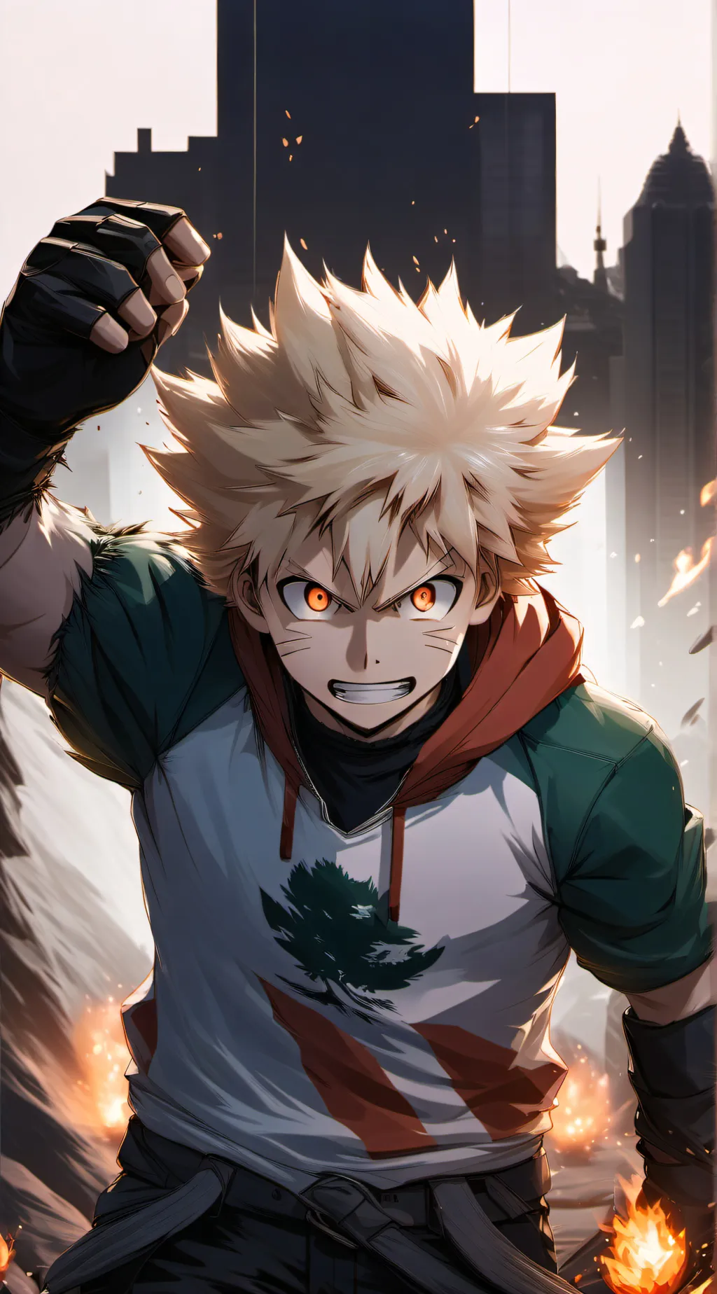 ai character: Bakugo background