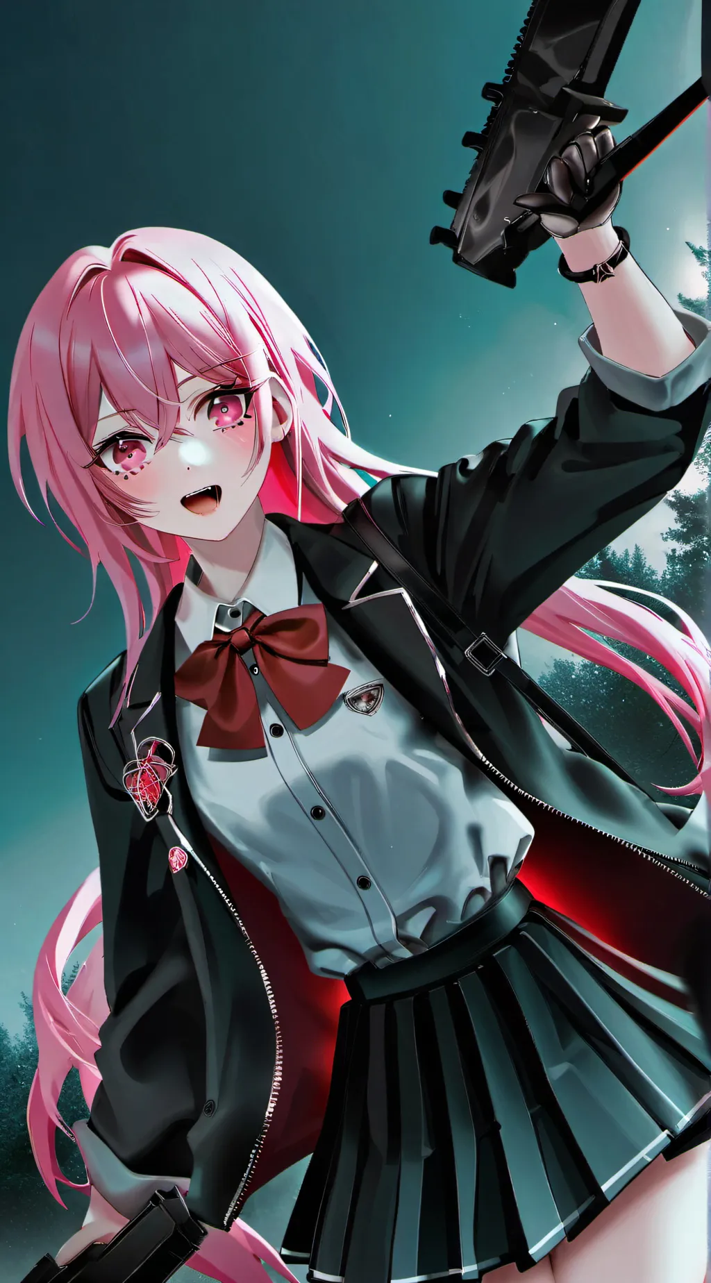 ai character: Sakura Death background