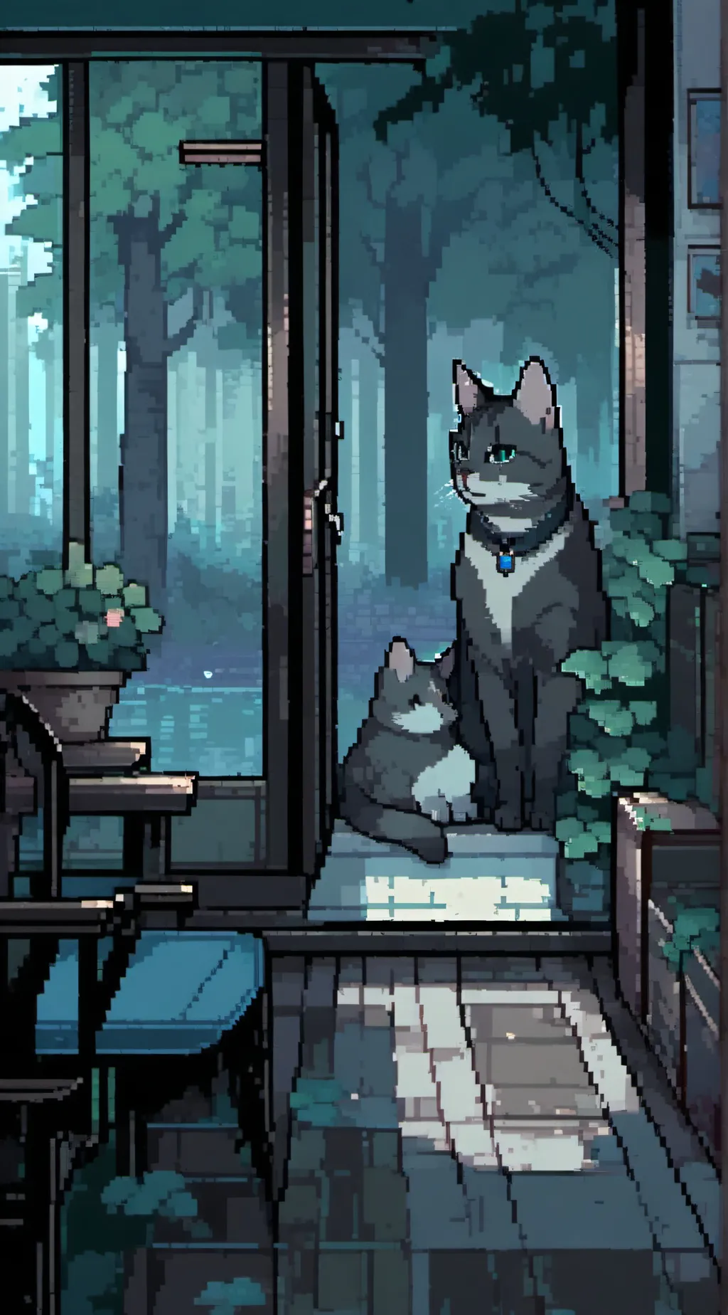 ai character: A cat background