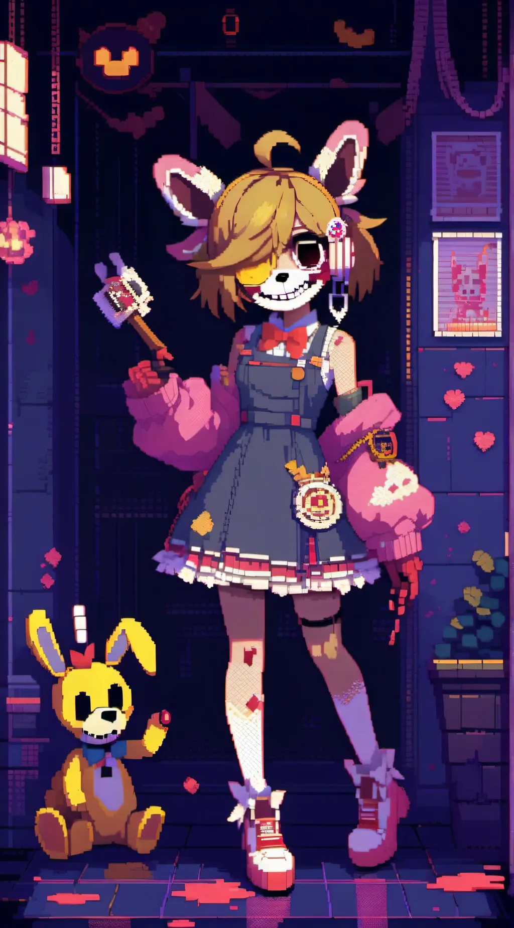 ai character: FNAF background