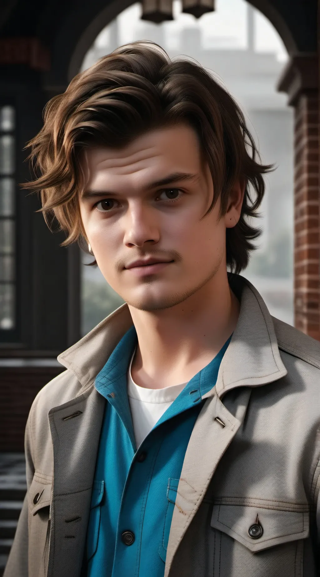 ai character: Steve Harrington  background