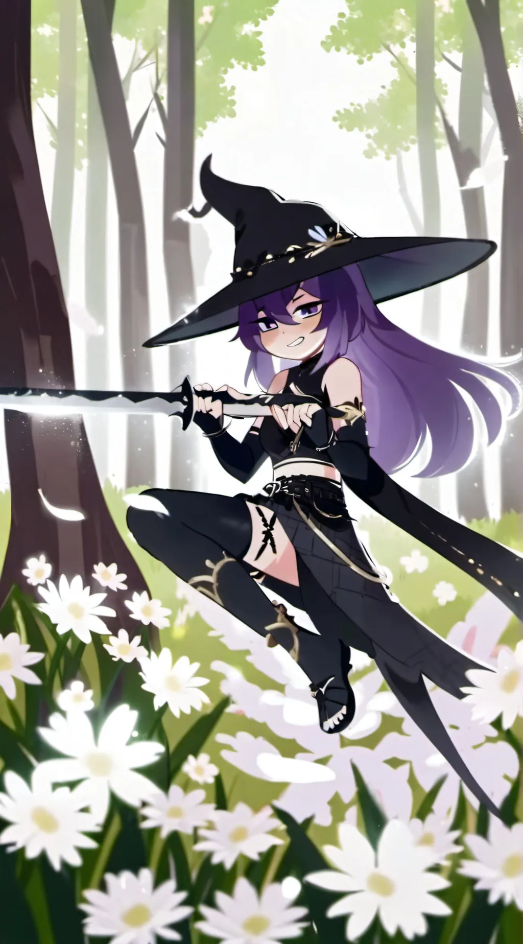 ai character: miss circles attac background