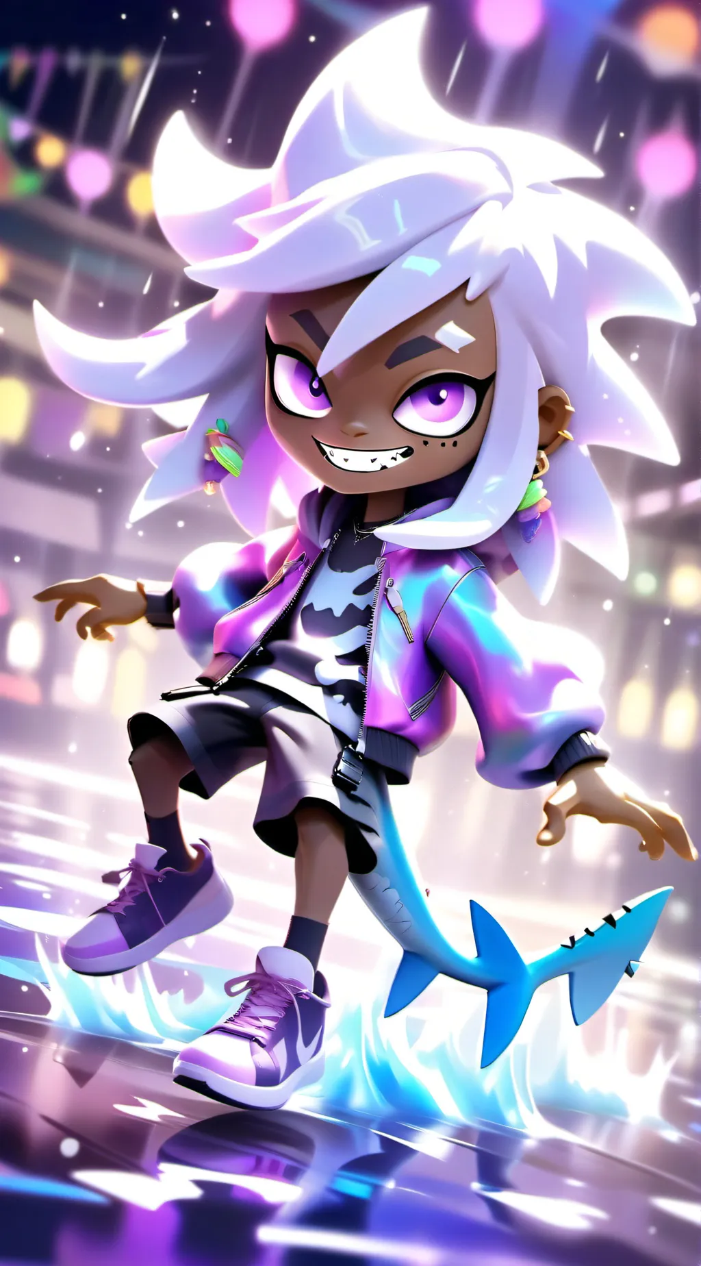 ai character: Sharkling background